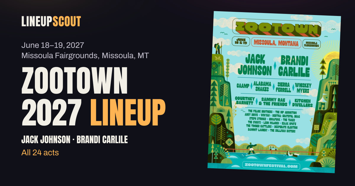 Zootown 2027 Lineup & Schedule: 24 acts, find yours